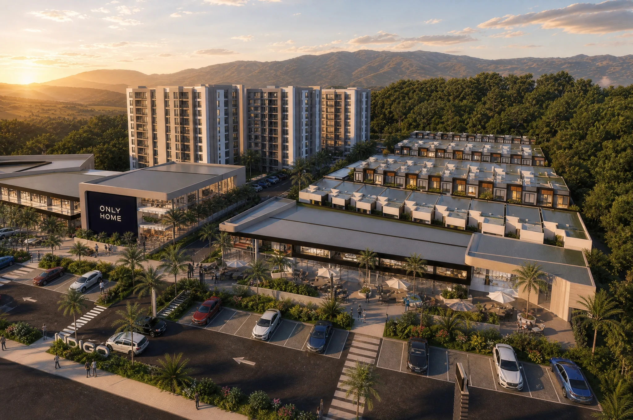 Mall + torres residenciales